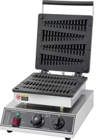 Gaufrier belge électrique robuste commercial Machine à collation de forme carrée 2 pièces pour la maison et le restaurant