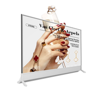Écran tactile OLED transparent pour téléviseur en verre transparent d'usine, écran d'affichage de bureau auto-luminescent ultra-fin OLED transparent
