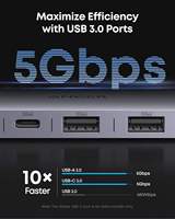 Hub USB C Anker 7 en 1 Adaptateur USB multi-ports pour ordinateurs portables Station d'accueil 4K60Hz USB C vers HDMI Splitter 85W Max Power Delivery