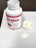 Uri Alive Triple Action Capsules de soutien urinaire à la canneberge 60 gélules D-Mannose Bacillus Subtilis Prébiotique Vitamines Soutien Urinaire