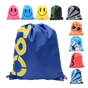 Customized Gym Swim Storage Pouch Promotional Gift Waterproof Oxford Travel Sport Drawstring Bag Backpack