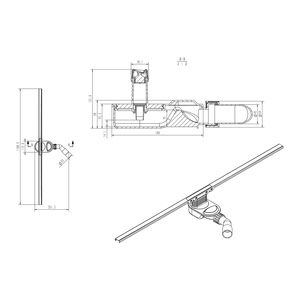 Custom Size 1200mm Cutting Linear Shower <strong>Drain</strong> Hidden Channel Narrow Stainless Steel <strong>Drain</strong> for <strong>Bathroom</strong> - Product Image 6