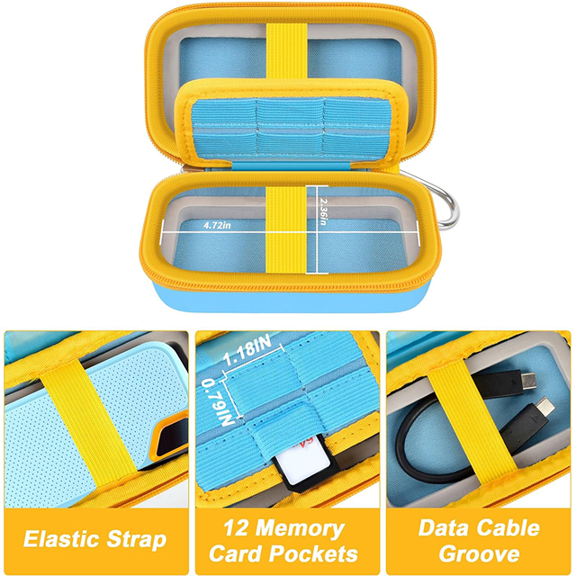 Custom Oem Eva Hard Shell Protective Case Portable Waterproof Shockproof for 2.5in Hdd Ssd Electronic Gear