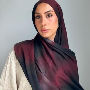 Voile musulman personnalisé avec logo, le plus vendu en 2026, en modal imprimé, respirant, élégant, modeste, pour femme, toutes saisons, vente en gros - Product Image 1