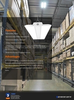 Luminaire LED linéaire haute performance 200 lm/W, à gradation intelligente, anti-éblouissement, écoénergétique pour atelier et entrepôt