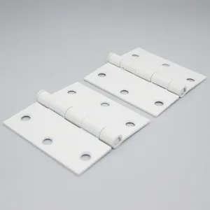 3 Inch White Paint Ball Bearing Self Closing American Style Door Hinge