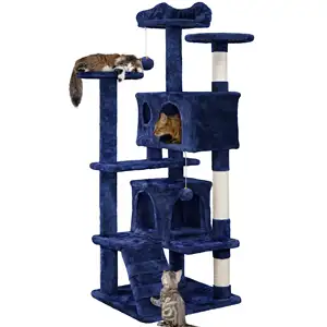 多层猫塔树攀爬大型蓝猫公寓塔屋带刮擦柱