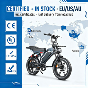Bicicleta Eléctrica QMHEEL S20 Pro con Neumáticos Anchos, Asiento Mejorado y Manejo Estable para Venta al por Mayor Transfronteriza, Stock Local en EE. UU., Australia y la UE - Product Image 1