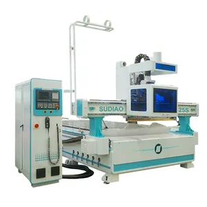 SUDIAO SD-1325CS Linéaire ATC CNC Machine De Nidification pour Meubles Armoires De Cuisine Portes Faisant La