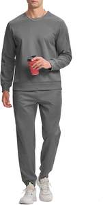 Vêtements de sport athlétiques décontractés pour hommes ensemble de survêtements 2 pièces hauts à manches longues et pantalons de jogging pour le jogging et les tenues - Product Image 5