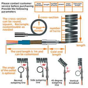 Tùy chỉnh linh hoạt thép không gỉ nóng mùa xuân cuộn dây kháng xoắn ốc vòi phun nóng Runner cuộn dây nóng - Product Image 5