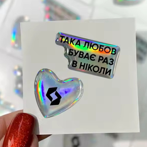 Tùy chỉnh cá nhân Holographic 3D nhựa PU Dome Phù Hiệu hình chữ nhật Epoxy dán - Product Image 1