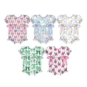 Preorder personalizzato OEM bambino manica corta per bambine primavera Easter St Patrick Day vacanze fiocchi di moda Boutique - Product Image 1