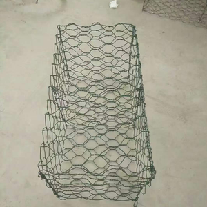 Panier gabion hexagonal 2x1x1 à double <span class=keywords><strong>torsion</strong></span>, tressé, revêtu de PVC, 2,7/3,7 mm, pour murs gabion et cages à pierres, pour le contrôle de l'érosion - Product Image 1