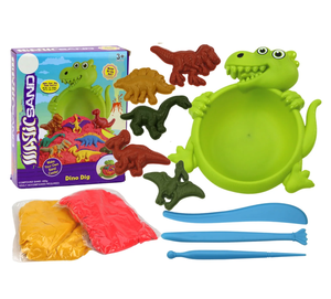 Arena Sensorial y Juego de Arena de 400 g, Arcilla Mágica y Masa con Esculturas de Dinosaurios, Juguetes Educativos para la Primera Infancia, Regalos - Product Image 4
