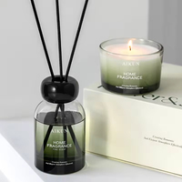 Diffuseur de parfum d'ambiance AIKUN 120 ml, diffuseur de roseaux à diffusion d'huiles essentielles personnalisées, longue durée, élégant, atmosphère élégante