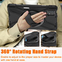 Funda protectora giratoria portátil para tableta 360 para Mi Pad 6/Pad 6 Pro Material plástico con correa de mano y bolígrafo de soporte