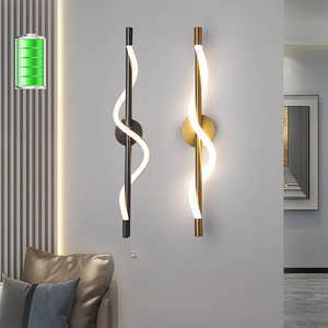 Đèn tường sạc không dây với công tắc cảm ứng và điều khiển từ xa, thích hợp cho phòng khách, phòng ngủ và học tập - Product Image 1