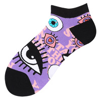 Logo personnalisé de haute qualité OEM conçu été tendance chaussettes courtes à la cheville pour hommes et femmes absorbant la sueur Happy CottonSocks bas quantité minimale de commande