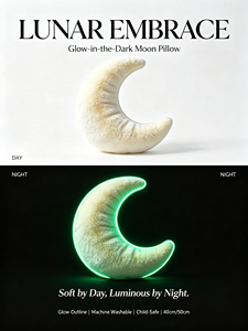 Almohada de Luna Suave y Segura para los Ojos, Compañero de Sueño de Peluche para Niños que se Asustan de la Noche, Regalo Personalizable para las Fiestas - Product Image 6