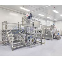 Homogénéisateur mélangeur à petite échelle Gtop pour la fabrication de gel douche, machine à mélanger le savon liquide pour lessive avec certificat CE