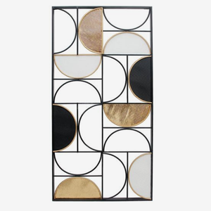 <b>Large</b> Size Wall <b>Art</b> Hanging Handmade Metallic Leaf Texture 3D Abstract Wall Decor Set for Living Room - Product Image 5