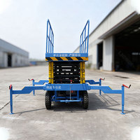Plateforme élévatrice mobile à ciseaux électrique à manivelle de 6 à 24 m de haute qualité pour le levage de marchandises et le transport de fret à vendre