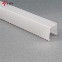 Profilé LED en aluminium anodisé argenté série 6000, encastré au mur ou au plafond, avec bride pour éclairage à bande LED