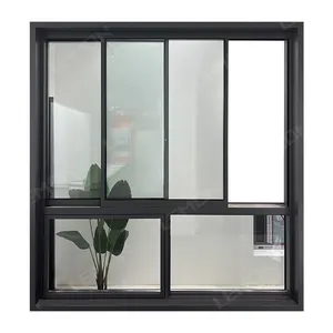 Cheap Price Kitchen Internal Tinted Double Glass Horizontal Sash Aluminum Sliding Window With Screen