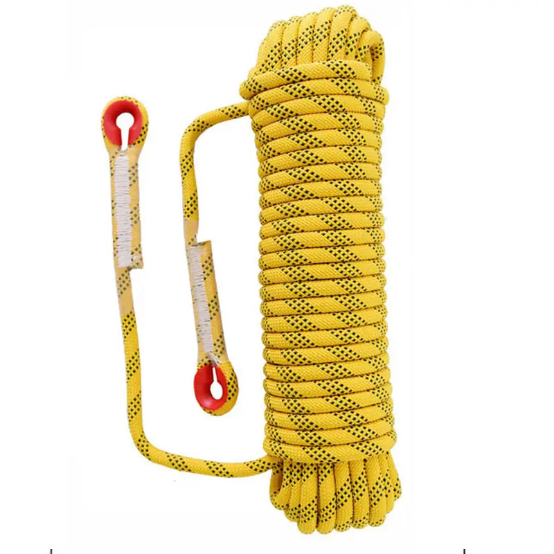 Corda da arrampicata di alta qualità 8mm 10mm 12mm 14mm 16mm 18mm corda da arrampicata in poliestere intrecciata per esterni