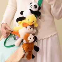 Porte-clés en peluche chat siamois personnalisé OEM/ODM avec queue détachable - Breloque de sac chat moelleux personnalisée pour cadeaux et accessoires