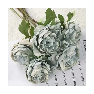 Hot Sale Factory Direct Price Dried Rose Flower Wedding Car Decoration Rose White Flower Backdrop With Quality Assurance