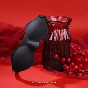 Black Wolf Fun Silicone SM Bondage Eye Mask Sombreado Coqueteo Suministros Pareja Cama Passion Game Blindfold - Product Image 3