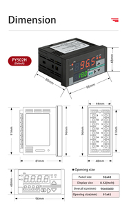 Py502h màn hình lớn LED hiển thị kỹ thuật số thông minh kiểm soát mức độ dụng cụ đo lường - Product Image 4