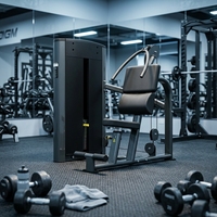 Máquina Abdominal de Ruta Fija Ajustable de Acero para Gimnasio, Equipo Comercial de Alta Resistencia con Pila de Pesas de 100 kg para Clubes de Fitness