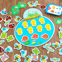 Nouveauté 2026 : Jeu de société éducatif interactif pour enfants sur le thème des animaux (Coccinelle) – Jouet d'apprentissage pour parents et enfants