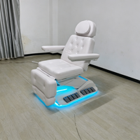Qualité supérieure Électrique 4 Moteur Réglable Chauffage Spa Salon Cils Cils Lit Beauté Chaise Traitement Du Visage Table De Massage