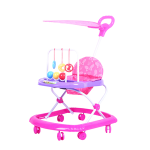 車輪と天蓋付きの多機能プラスチック製ウォーキングチェアベビーウォーカー - Product Image 2