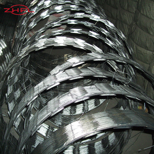 Clôture en grillage barbelé en acier inoxydable galvanisé, protection anti-escalade, fil barbelé en spirale - Product Image 5