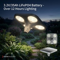 Lampes solaires de jardin de haute qualité en aluminium avec télécommande, capteur automatique puissant, dernier design pour villa, cour arrière, allée, jardin