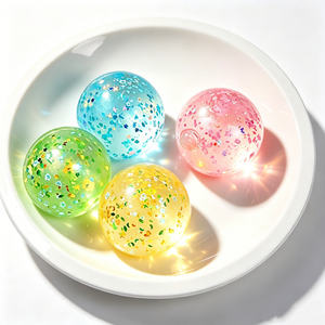 Transparent <b>Glitter</b> Gel Water Stress <b>Ball</b> Pastel Color Sparkle Sequins Squeeze Fidget Toy Squishy <b>Ball</b> Children Party Favors - Product Image 1