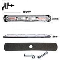 LED-Blitzlicht grün weiß orange LED-LKW-Licht, 12-24V Not warnleuchte, 24 LED-Blitzlicht