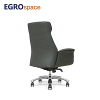 Fauteuil de direction en cuir EGROspace, pivotant et inclinable, pour réunion, réception, bureau de luxe, mobilier commercial moderne