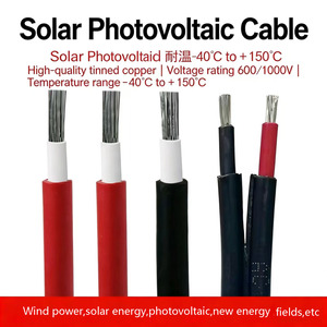 Holy PVMC1000PPO 1 Par de Cables de Extensión para Panel Solar de Bajo Voltaje, Negros y Rojos, de 4 mm, 12 AWG, Aislamiento XLPE, Cobre Solar PV - Product Image 3
