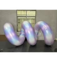 Ballon gonflable géant en forme de vis en PVC personnalisé BOYI, ballon spiralé gonflable pour événements, centres commerciaux, scènes et décorations de fêtes
