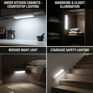 Lumière d'armoire sans fil à détecteur de mouvement, rechargeable par USB, LED, à intensité variable, super lumineuse, pour placard et cuisine, B2B - Product Image 5