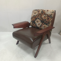 Fauteuil de salon de luxe au design vintage, en velours et bois, pour la maison, le salon, l'hôtel, l'appartement, le café, la salle de séjour, fauteuil de détente