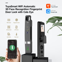 Cerradura de Puerta Inteligente WiFi Tuya de Alta Calidad con Reconocimiento Facial 3D Automático, Huella Dactilar y Cámara de Ojo de Gato PST-H20-P