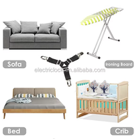 Verstellbare Schlafzimmer Bettlaken befestigungen Hochleistungs-elastische Dreieck-Hosenträger Greifer Befestigungs halter Band mit Riemen Clips