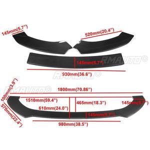 Juego de Difusores Universales para Parachoques Delantero de Automóvil, Alerón Inferior, Kits de Carrocería para BMW E90 E92 F82 F80, para Mazda CX3 CX5 CX4, para Toyota - Product Image 6